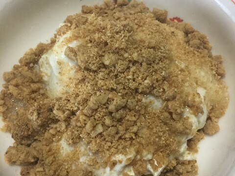 きな粉風味のオートミールで豆乳ヨーグルト